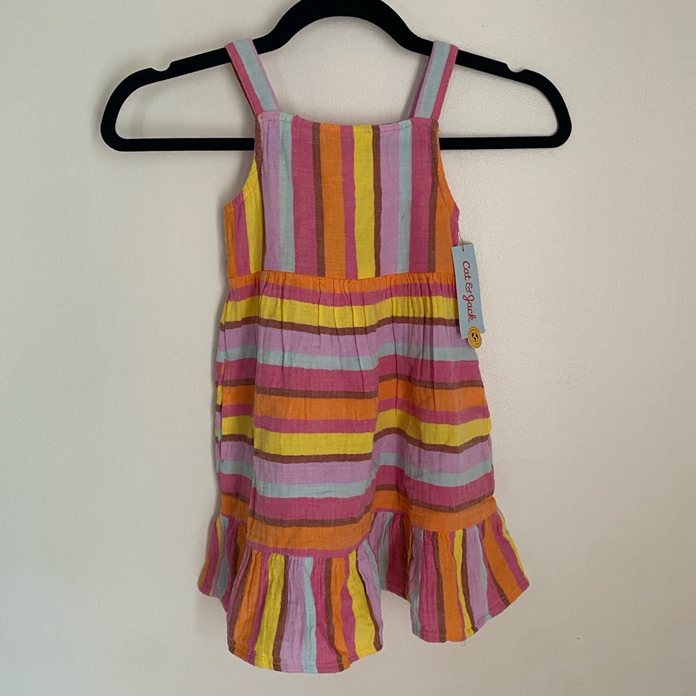 Kids Colorful Striped Sundress
